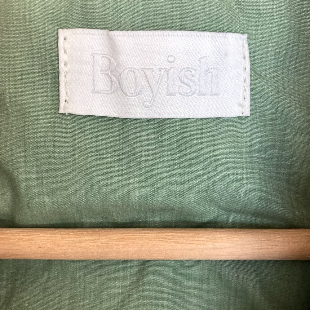 FREE PEOPLE x BOYISH Maxwell Trench Coat S Green - Picture 4 of 16